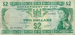 2 dollár 1969 Fiji Fidzsi szigetek Ritchie és D.J.Barnes Erzsébet királyné
