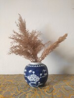 Antik kínai, kék-fehér porcelánváza