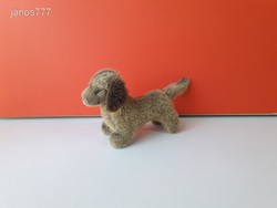 Eredeti STEIFF Kutya DRÓTSZŐRŰ TACSKÓ plüss kutyus kabala figura !!