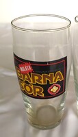 Retro Malt Dark Beer Glass + 13 Coasters for Sale!