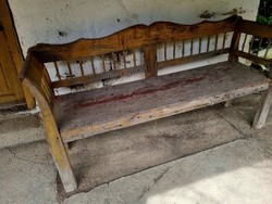 Karos népi lóca, pad