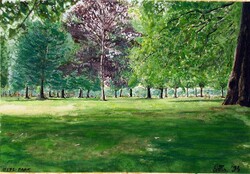 Hyde Park - Gouache Painting