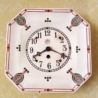 Hollóházi ceramic wall clock from the kitchen, dating between 1910-1930