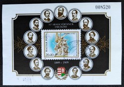 B206p / 1989 A z Aradi vértanúk emlékére blokk pecsételt