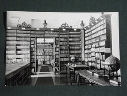 Képeslap,fotó,Pécs, Klímó egyházi könyvtár látkép,részlet, 1960-