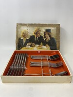 Zwilling J.A. HENCKELS Germany Solingen vintage 19db-os evőeszközkészlet, kanál, villa, kés RZ