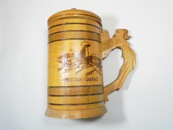Old wooden-patterned mug - Wang Sniezka Karpacz Czech Republic
