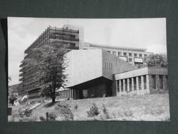 Képeslap,fotó,Pécs,POTE egyetem,klinika,400 ágyas kórház látkép,részlet 1960-