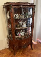 OLD, BEAUTIFUL, FOLDED SHAPED VITRINE