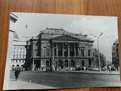 Régi fotólap, Budapest, régi Nemzeti Színház, 1964-ig működött,1965 április 23-án felrobbntottak