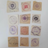 D204239 Katonai  bélyegzések  K.u.K. I.vh.    1900-1918 -dokumentumokból kivágva