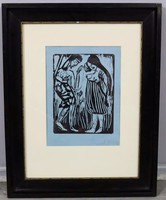 Original woodcut by Emil Nolde