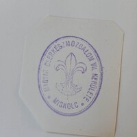 D204277  Magyar CSERKÉSZ MOZGALOM VII Kerülete Miskolc  bélyegzés  1920-30  -dokumentumból kivágva