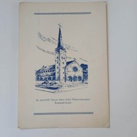 D204294a  The under-construction Paduai Szent Antal Parish Church  BUDAPEST- ZUGLÓ  -1920s  postcard