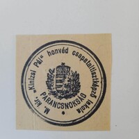 D204254 JUTA (Somogy) M.kir. Kinizsi Pál honvéd cstk isk. Parancsnokság  1935 -dokumentumból kivágva