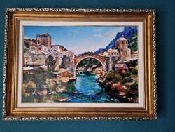 Papp Gábor: Mostar  /55,5 cm x 75,5 cm/