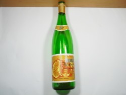 Retro üveg palack 0,7 l - Debrői Hárslevelű félédes fehér minőségi bor - Egervin - 1990-as évek