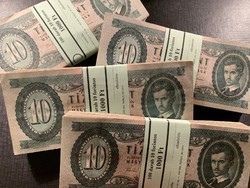 *** 1962-es 10 forint 100 db os köteg **