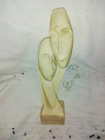 Art deco alabaster hand-made sculpture, B