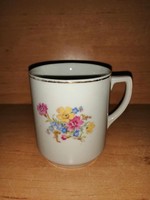 Drasche Kőbányai porcelán virág mintás bögre - 9 cm magas (19/d)