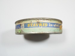 Retro can tin - Stavrid in ueli - Romanian-made