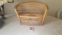 "Páva fotel" rattan babafotel,kanapé