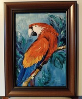 Czinóber - Prince of Amazonia ( 21 x 30, olaj, gyönyörű, új keretben )