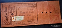 Mauthner Ödön product sample sending envelope