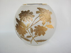 Bohemia Glass retro csehszlovák üveg gömb váza