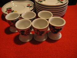 Retro Lilien  porcelán tojástartó készlet 6 db-os Alpenflora Josefine
