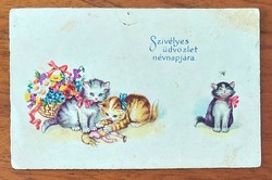 Old postcard. Postcard!