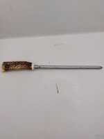 Agancs nyelű fenőacél, késélező, 20 cm-es pengehossz, 8161