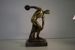 Eredeti hellászi diszkoszvető szobor 30 cm-A001