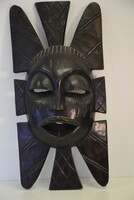 Kézzel faragott tradicionális afrikai fa maszk, fali dísz-A011