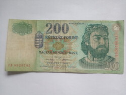 Szép 200 Forint 2001 FE betűjel !!