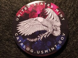 USA pénzverős sas kitűző 65mm 12g