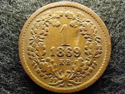 Ferenc József 1 Krajcár (1868-1873) 1869 KB