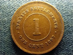 Malajzia Viktória (1837-1901) 1 Cent 1897
