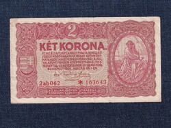 Kis címletű Korona államjegyek 2 Korona bankjegy 1920