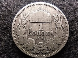 Magyarország I. Ferenc József (1848-1916) .835 Ezüst 1 Korona 1892 KB