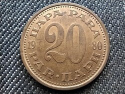 Jugoszlávia 20 para 1980