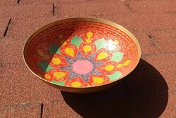 Large Enamel Copper Centerpiece