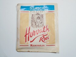 Retro régi Befőzési Szalicil papír zacskó csomagolás - Horváth Rozi Konyhája