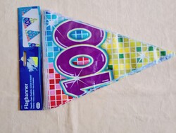 Party számos zászlófüzér zászlógirland dekoráció 6m rendezvényre bulira