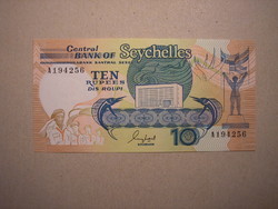 Seychelle-szigetek - 10 Rupees 1989 UNC
