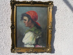 Sziklai Lajos (1879-1947) - "Cigánylány"