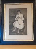 Vidovszky Béla /1883-1973/híres festő és grafikus képe