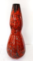 Ritkaság! Csermák Ferenc / 1932-2012 /, 48 cm-es, szignózott, kerámia padlóváza