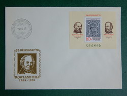 FDC - 1979. Bélyegnap (52.) - blokk: Rowland Hill, Than Mór és Than Mór bélyegterve