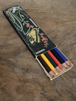 NOS !!! SZUPER RITKA !!! KUNZ 6db-os Színesceruza 1926-1927 Schwalbenschwanz ÚJ !!!